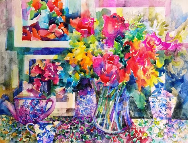 Pam Oden Teaches Watercolor